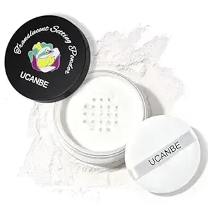 Ucanbe Translucent Loose Setting Powder, Talc-Free Soft Matte Oil Control Face Finishing Powder With Vitamin E For Everyday Makeup & Face Paint, Blurs Pores & Fine Lines, Lightweight Long-Lasting
