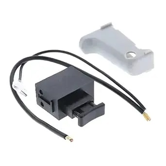 Ryobi Ryobi Ridgid Oem 080016005716 Black Push Button Switch, Manual Operation, Push Button Actuator
