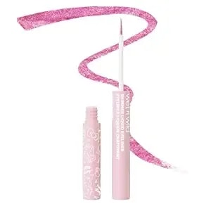Wet N Wild Hello Kitty Shimmer Liquid Eyeliner, Richly Pigmented Iridescent Pearl Particles, Smooth & Easy Brush Application, Cruelty-Free & Vegan - Kawaii