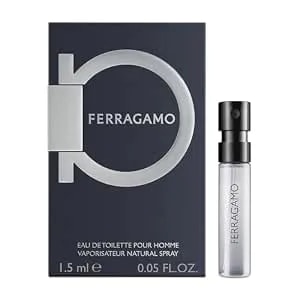 Ferragamo Eau De Toilette Pour Homme, Trial Cologne Spray For Men, Vial Sample Size, 0.05 Fl. Oz.