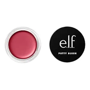 E.L.F. Putty Blush, Creamy & High-Pigment Formula For A Natural Glow, Delivers A Semi-Matte & Powder Finish, Vegan & Cruelty-Free, Caribbean