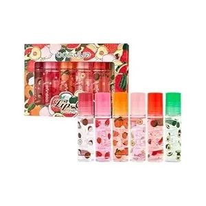 Admd 6-Pack Tinted Lip Oil Roller Gloss - Hydrating & Non-Sticky For Dry Lips, Moisturizing Lip Care For Women & Men