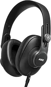 Akg Pro Audio k361 Wired, Over-Ear, Closed-Back, Light Weight, Foldable, Professional Recording Studio Headphones, Studio Monitor Mixing, Podcast, Dj Stereo Headsets, Black