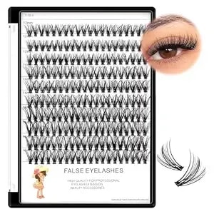 Large Tray-20 Roots Nature Long Cluster False Eyelashes Thickness 0.07mm C Curl Mixed 8-10-12-14mm/10-12-14-16mm/12-14-16mm Individual Eyelashes Dramatic Volume Eye Lashes Extensions (12-14-16mm)