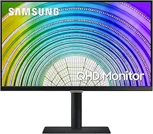 Samsung S60UA 27-Inch QHD 2560 X 1440 Hi-Res 75Hz IPS Monitor HDMI, DP1.2, USB-C, Tilt, Swivel And Pivot (Renewed)