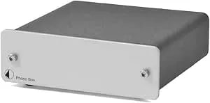 Pro-Ject Phono Box Dc Mm/Mc Phono Preamp With Line Output (Silver)