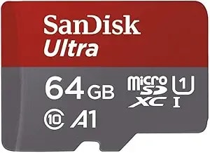 [Older Version] Sandisk 64gb Ultra Microsdxc Uhs-I Memory Card With Adapter - 100mb/S, c10, u1, Full Hd, a1, Micro Sd Card - Sdsquar-064g-gn6ma