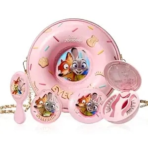 Wosado×zootopia1 Bag Gift Set, Disney [No.18 Velvet Black] 21.5mm Soft Magnetic Eyelashes Kit With Applicator, Reusable Glue-Free Magnetic Lashes, Cruelty-Free False Lashes, Waterproof, For Makeup