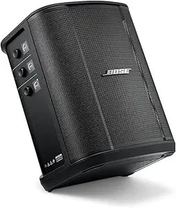 Bose s1 Pro+ All-In-One Pa Speaker - Powered, Wireless Pa System, Multiple Positioning Options, Ergonomic Carry Handle, Up To 11 Hours Of Playtime, Black