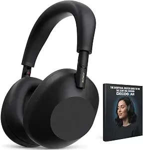 Sony Wh-1000xm6 The Best Noise Canceling Wireless Headphones, Hd Nc Processor qn3, 12 Microphones, Adaptive Nc Optimizer, Mastered By Engineers, Studio-Quality, 30-Hour Battery With Deco Guide Bundle