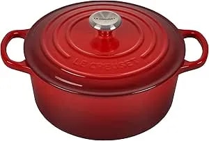 Le Creuset Enameled Cast Iron Signature Round Dutch Oven, 3.5 Qt, Cerise