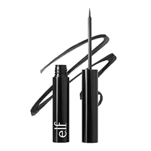 E.L.F. h2o Proof Inkwell Eyeliner Pen, High-Pigment, Waterproof Liquid Eyeliner, Delivers A Matte Finish, Vegan & Cruelty-Free, Film Noir