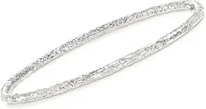 Ross-Simons Italian Sterling Silver Hammered Bangle Bracelet