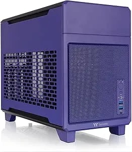 Thermaltake tr100 Sff Chassis; Mitx Support; 18.9 Liters; Pcie 4.0 Riser Cable Included; 360mm Gpu Clearance; 280mm Radiator Support; Removable Pcie Bracket; Future Dusk; Ca-11a-00snnn-00