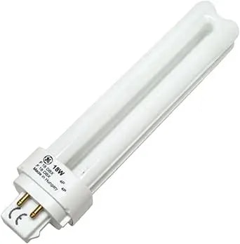 Ge 97601 - f18dbx/841/eco4p - 18 Watt Quad-Tube Compact Fluorescent Light Bulb, 4 Pin, 4100k
