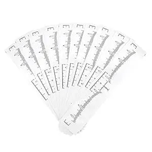 Disposable Eyebrow Ruler Sticker Eyebrow Ruler, 100pcs Disposable Eyebrow Ruler Sticker, Professional Eyebrow Grooming Makeup Supplies For Beginners Or Professional Use
