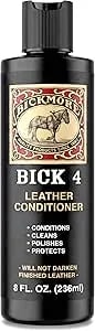 Bick 4 Leather Conditioner & Cleaner, Won'T Darken Boots, Couch, Bags 8 Oz - Made In Usa, For Shoes, Furniture, Jackets, Auto Interiors, Apparel & Accessories