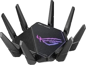 Asus Rog Rapture Gt-ax11000 Pro Tri-Band Wifi 6 Extendable Gaming Router, 10g & 2.5g Ports, Asus Rangeboost Plus, Triple-Level Game Acceleration, Subscription-Free Network Security, Aimesh Compatible