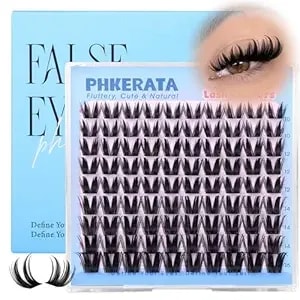Phkerata Manga Lash Clusters Wispy Eyelash Clusters Fairy Cluster Eyelash Extensions Natural Anime Individual Lashes Diy Lash Extension With Thin Band, 10-16mm