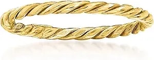 Ross-Simons 18kt Yellow Gold Roped Ring