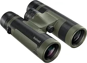 Bushnell r5 10x42 Binoculars - Waterproof, Dielectric Multi-Coated Optics With Exo Barrier Lens Protection For Long Range Viewing And Hunting, Includes Vault Lite Bino Chest Harness & Neck Strap