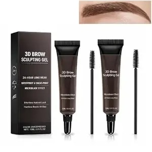 Thickening Brow Mascara, Tinted Eyebrow Mascara, Tinted Volumizing Gel, Waterproof Smudgeproof, Dark Brown