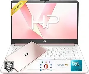 Hp Laptop With Microsoft 365 • Intel Processor • 4gb ddr4 Ram • 64gb Ssd + 1tb Onedrive • Anti-Glare Display • Windows 11 • Long Battery Life