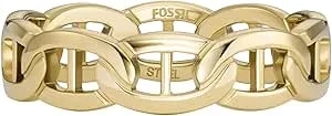 Fossil Women'S Plated Stainless Steel Ring