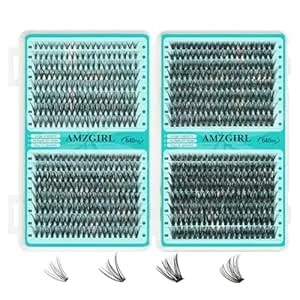 Lash Clusters 4 Style Cluster Lashes 640pcs Eyelash Extension 30d+40d+50d+60d Individual Lashes Diy Lash Extension Natural Black Cluster Eyelash Extensions At Home For Beginners(D-mix9-16mm)