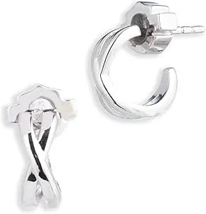 Harley-Davidson Women'S Infinity Huggie Hoop Earrings - Sterling Silver