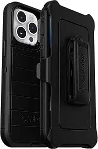 Otterbox Defender Series Screenless Edition Case For Iphone 14 Pro (Only) - Holster Clip Included - Non-Retail Packaging - Black