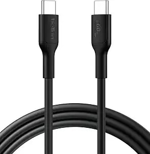 Belkin Eco Usb C To Usb C 60w Braided Cable 6.6ft Iphone Charger Cord - Made With Recycled Materials, Iphone 17/16, Samsung Galaxy s25, Pixel 9, Macbook, Ipad Pro, Sustainable Type C Charging Cable