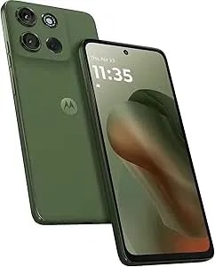 Motorola Moto g56 5g Ai (Tmobile Mint Tello & Global) (256gb+8gb) Nfc ip68 ip69 Rugged Phone 50mp Cam Dual Sim 6.7" xt2529-1 Latino American Version (Pantone Dill Green)
