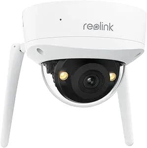 Reolink 4K Wi-Fi 6 Security Camera With 125° Viewing Angle, Outdoor Camera With IK10 Vandal-Proof, Color Night Vision, Smart Detection, Local Storage, Non-PT Cam, DC 12V/1A, RLC-840WA