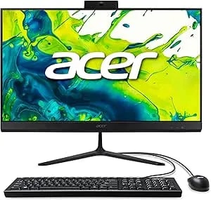 Acer Aspire C24 AIO Desktop - 23.8" Full HD IPS 120Hz Display - AMD Ryzen 5 7430U Hexa-Core Processor - AMD Radeon Graphics - 8 GB DDR4 - 512GB Pcie SSD - Wi-Fi 6 - USB Keyboard & Mouse - C24-2G-UR13