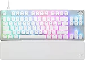 Turtle Beach Vulcan Ii Tkl Pro Magnetic Mechanical Rgb Gaming Keyboard – Analog Hall-Effect Switches, Adjustable Actuation, Rapid Trigger, Swappable Keycaps, Tenkeyless Design, Anti-Ghosting – White