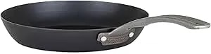 Viking Blue Carbon Steel Frying Pan, 10 Inch Kitchen Cookware, Black