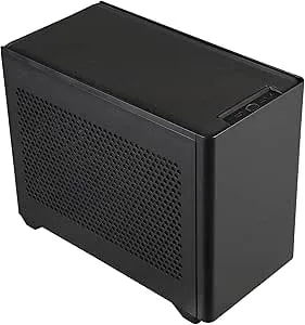 Cooler Master NR200 Mini-ITX PC Case – 280mm Radiator Support, Fits Up To 6 X 120mm Fans, Vertical GPU Mount With 330mm GPU Clearance, SFX PSU, Compact High Airflow ITX Gaming Mini Tower, Black