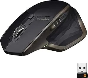Logitech Mx Master Wireless Mouse – High-Precision Sensor, Speed-Adaptive Scroll Wheel, Easy-Switch Up To 3 Devices - Meteorite Black
