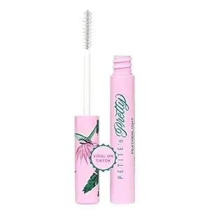 Petite 'N Pretty Featherlight Clear Mascara And Brow Gel - Makeup For Kids, Tweens And Teens - Dual Purpose Clear Finish For Brows And Lashes - Non-Toxic & Made In The Usa