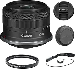 Canon Rf-S 10-18mm F/4.5-6.3 Is Stm Lens - Canon Rf With Uv Filter & Lens Cap Keeper (3 Items)…