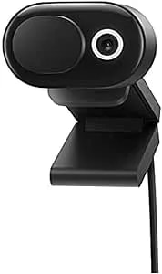Microsoft Modern Webcam With Built-In Noise Cancelling Microphone, Integrated Privacy Shutter, Video With HDR, Auto-Focus, Light Correction, USB Connectivity, Certified For Teams/Zoom