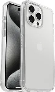 Otterbox Iphone 15 Pro Max (Only) Symmetry Clear Series Case - Clear, Ultra-Sleek, Wireless Charging Compatible, Raised Edges Protect Camera & Screen (Ships In Polybag, Ideal For Business Customers)
