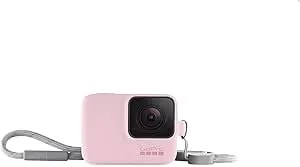 Gopro Sleeve + Lanyard In Pink (hero7 Black/hero7 Silver/hero7 White/hero6 Black/hero5 Black) - Official Gopro Accessory