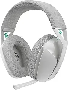 Logitech g321 Lightspeed Wireless Bluetooth Gaming Headset, Dynamic Comfort And Fit, 16 Khz Boom Mic, 20+ Hrs Battery, Pc, ps4, ps5, Nintendo Switch, Mobile - White