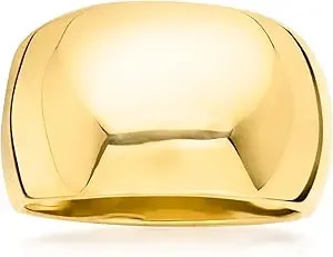 Ross-Simons Italian 18kt Gold Over Sterling Dome Ring