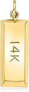 Ross-Simons 14kt Yellow Gold Bar Pendant