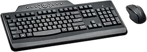 Kensington Pro Fit Wireless Media Desktop Set With Keyboard And Mouse (k72408us), Black