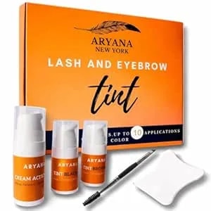 Aryana New York Lash And Brow Kit, Up To 10 Applications, Black And Brown With Brow Brush (Black Brown)