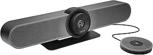 Logitech Meetup And Expansion Mic Hd Video And Audio Conferencing System For Small Meeting Rooms - Black